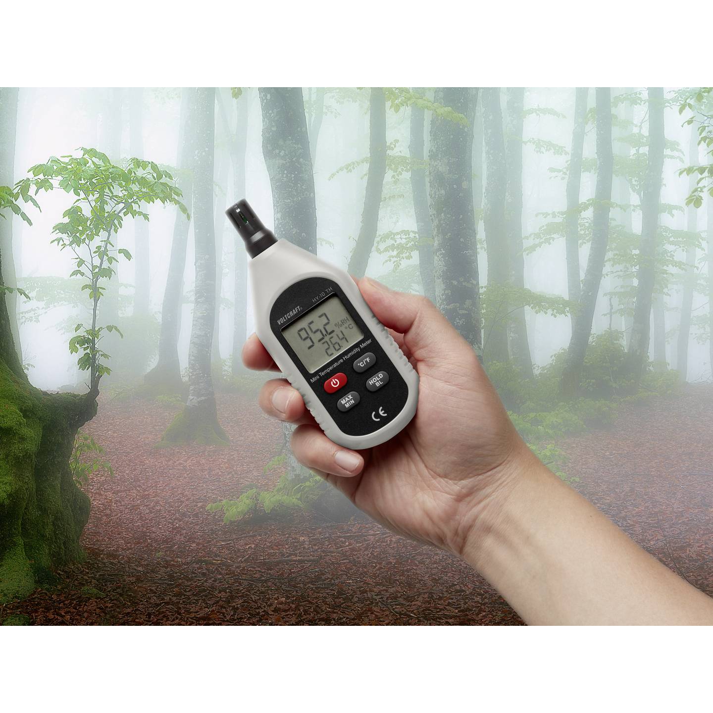 VOLTCRAFT Luftfeuchtemessgerät Hygrometer Feuchtemesser Klimamessgerät Thermo - 4053199527281