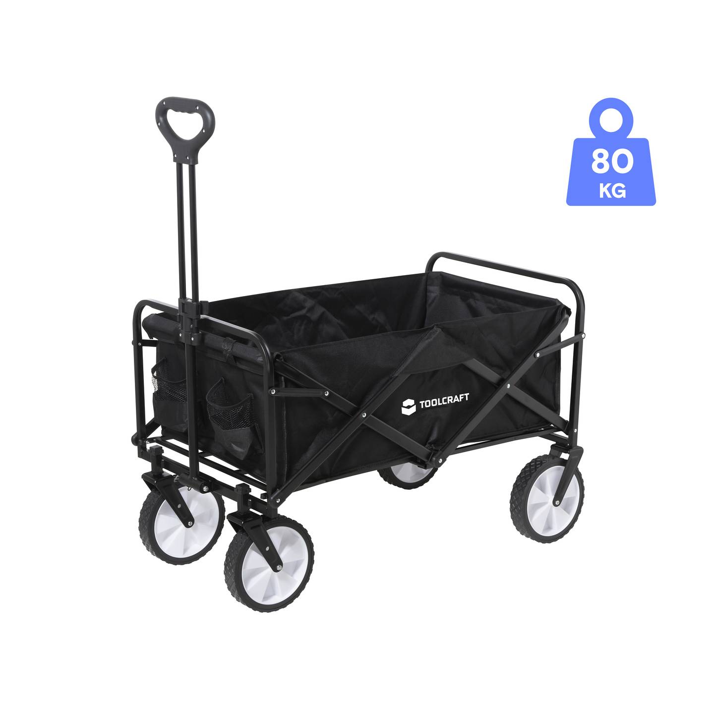 TOOLCRAFT Bollerwagen faltbar 80 kg Traglast 1000x490x860 mm Stahl Polypropylen - 4064161334028