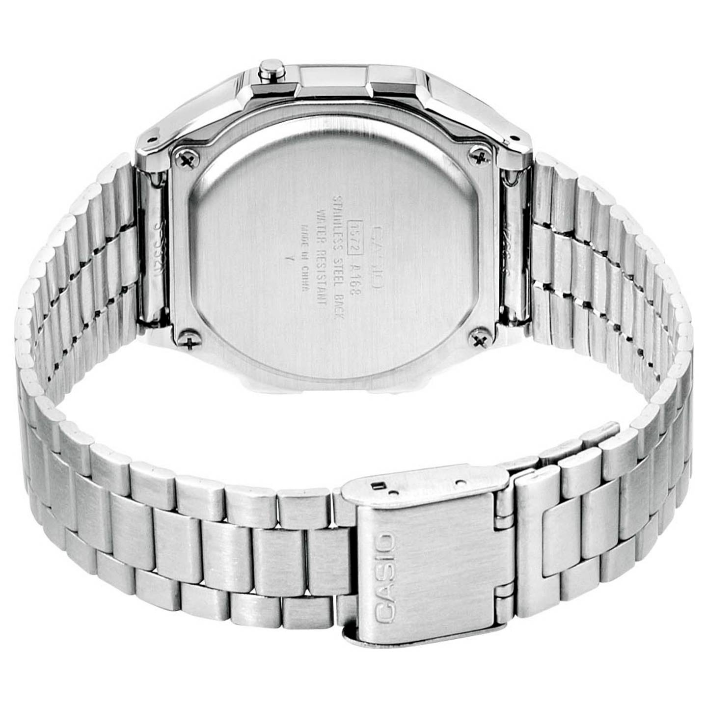 Casio Armbanduhr A168WA-1YES Uhr Kunstharz Edelstahl digital 12h Anzeige - 4971850436713