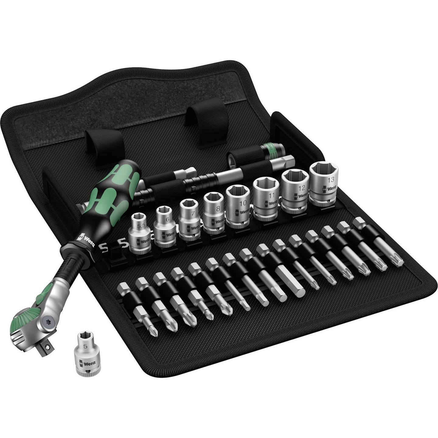 Wera Steckschlüsselsatz Zyklop Speed 1/4" 28-teilig Handwerkzeug metrisch - 4013288174000