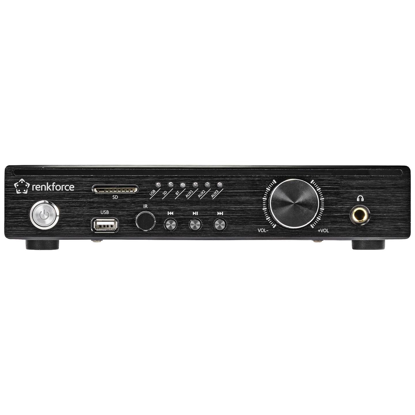 Renkforce RF-WAM-300 Stereo-Verstärker Amplifier 2 x 50 W Schwarz Bluetooth USB - 4064161201597
