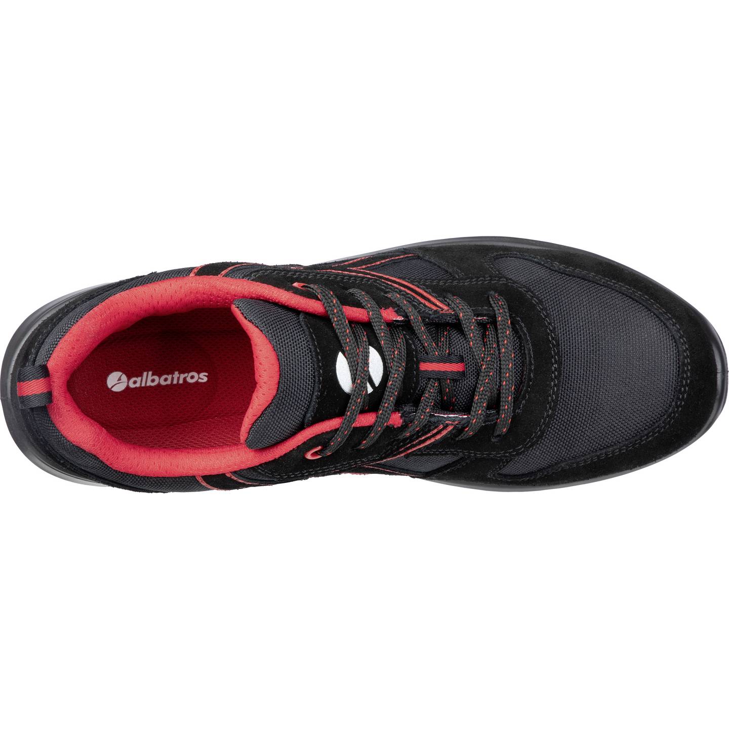 Albatros Sicherheitsschuh S3 CLIFTON LOW SRC 648700210000043 schwarz rot Größe - 4051428095815