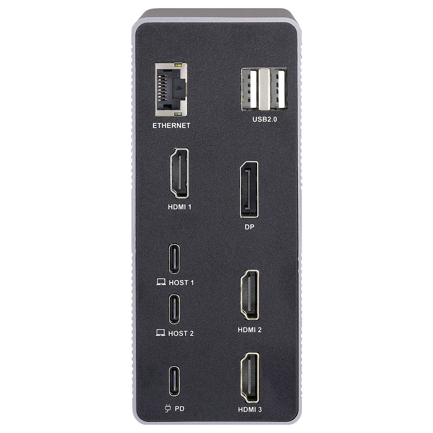 Renkforce USB-C Dockingstation RF-DKS-910 3x HDMI Grau Ladefunktion 7680x4320px - 4064161408859