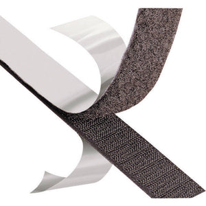 B-Ware 3M Klettband SJ 3526N selbstklebend schwarz 1000mm x 50mm Meterware Haken