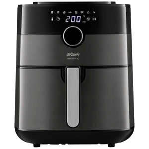 B-Ware Arzum Heißluftfritteuse Airfryer Silber Schwarz Timer Überhitzungsschutz 6 L