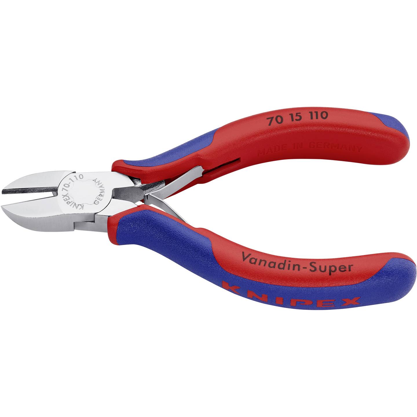 Knipex 70 15 110 Werkstatt Seitenschneider mit Facette 110 mm Schneidwerkzeug - 4003773029649