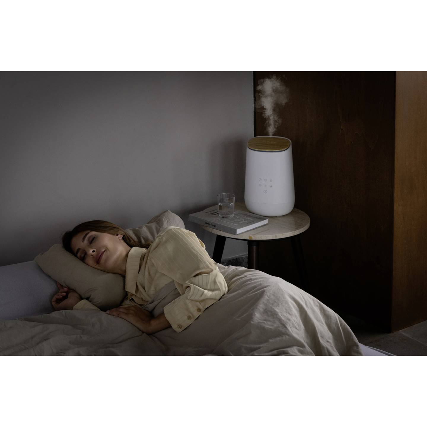 Medisana Luftbefeuchter Luftreiniger Aromagerät beige antibakteriell Timer beige - 4015588600739