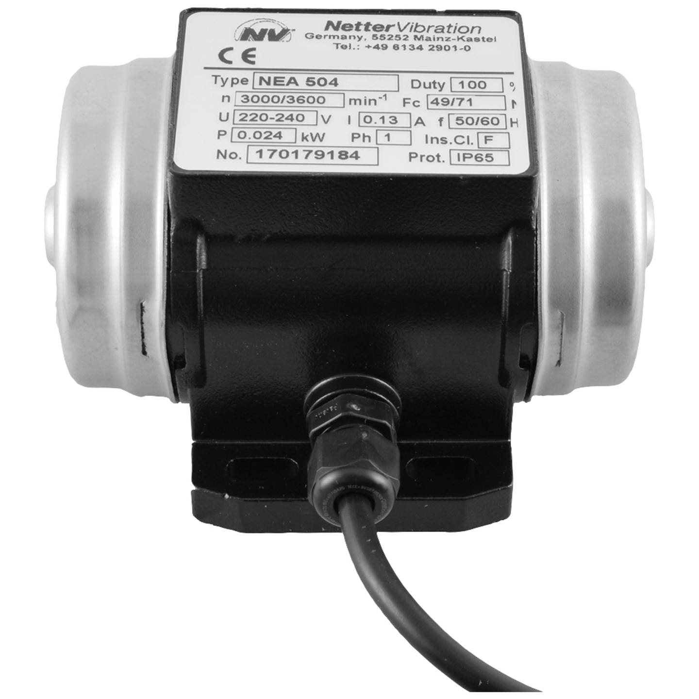 Netter Vibration Elektro-Vibrator NEA 504 230V 3000U/min 49N 0.024kW effizient - 4016138380668