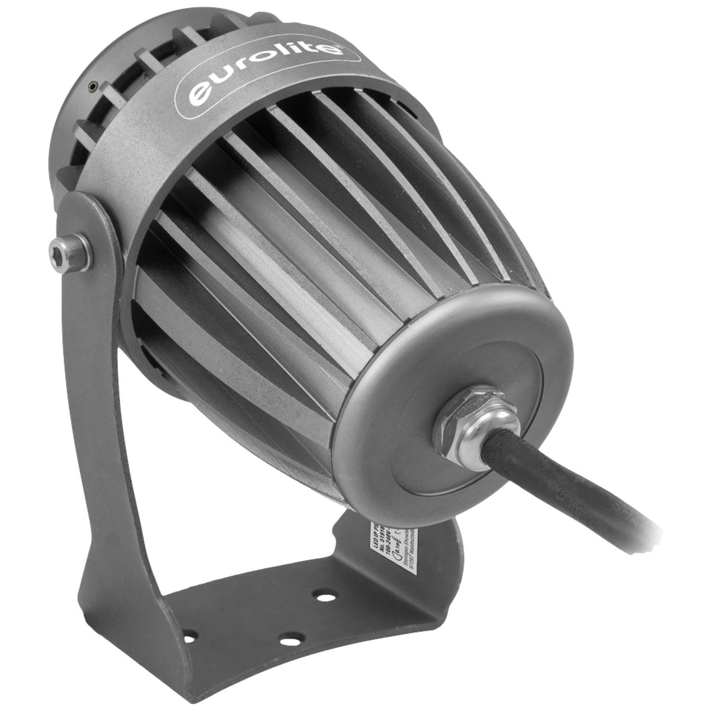 Eurolite LED Pinspot Strahler 10W blau kompakt schwarz 105x150x147mm 740g Licht - 4026397707816