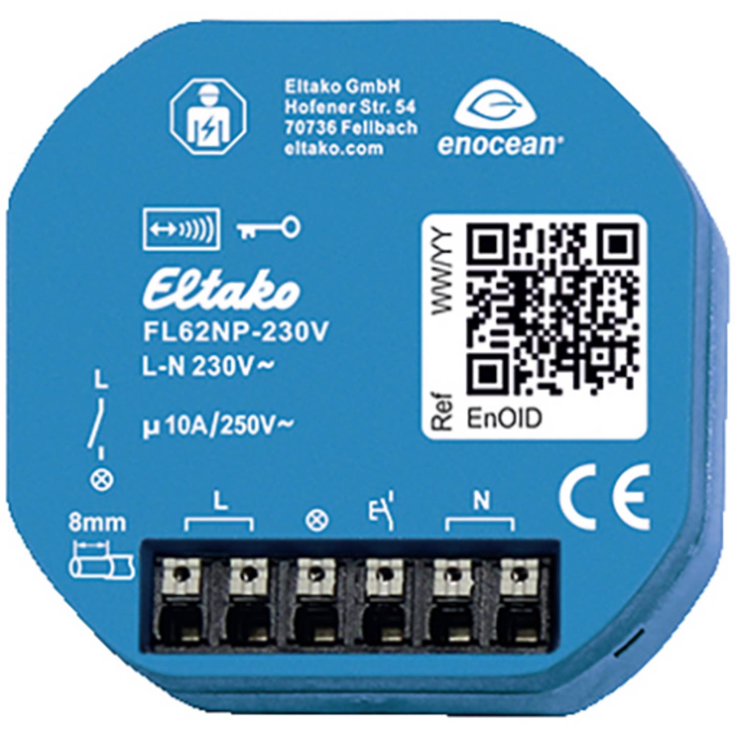 Eltako Lichtmodul Funk Unterputz FL62NP 230V Steuerung für Smart Home blau IP20 - 4010312319109