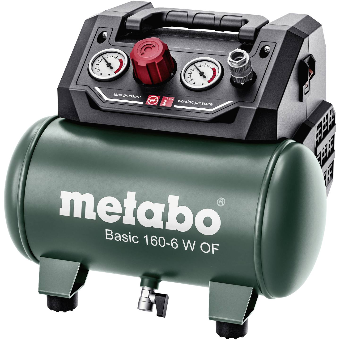 Metabo Druckluft-Kompressor BASIC 160-6 W OF 6l 8bar leistungsstark robust 900W - 4061792174061