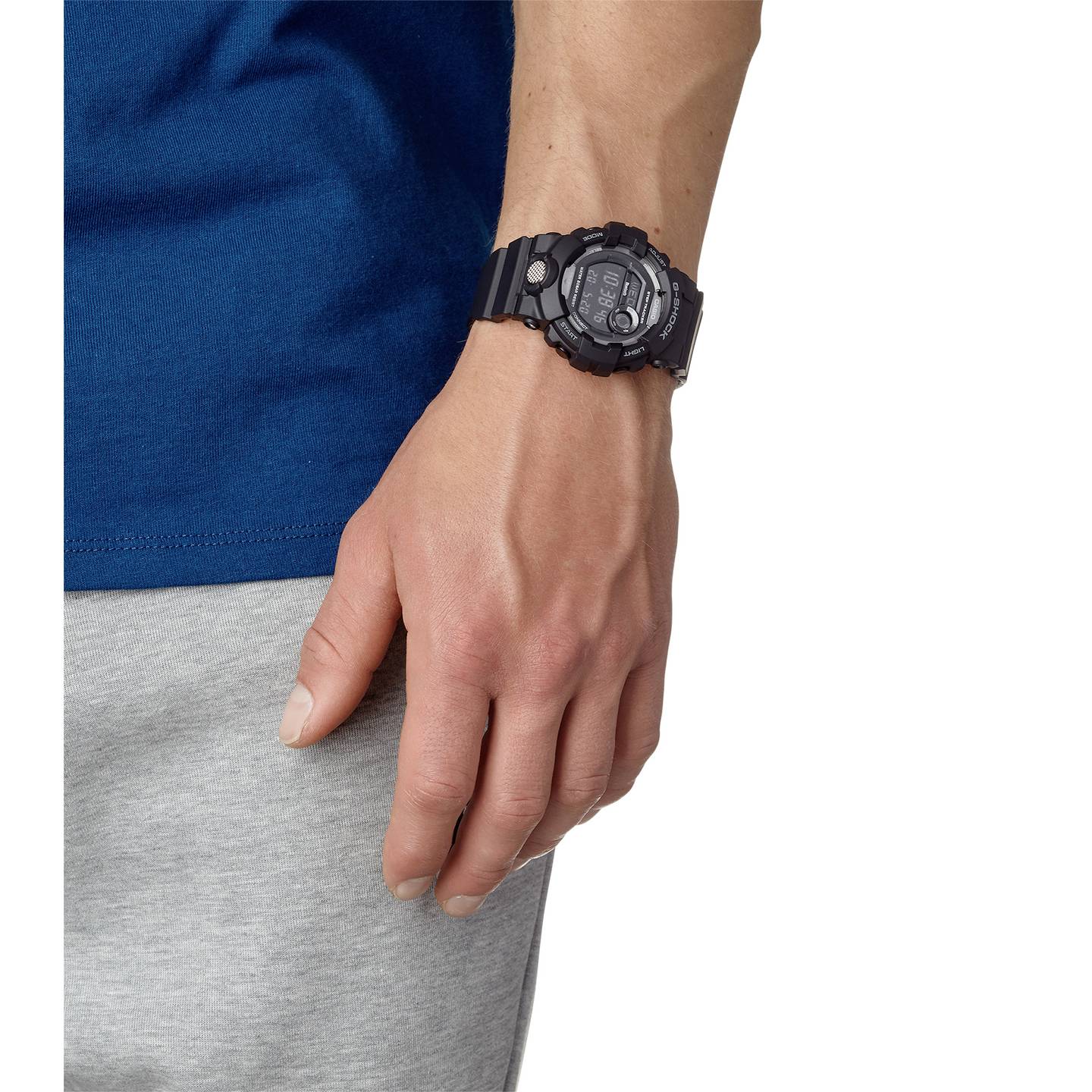 Casio Elektronik Armbanduhr GBD-800-1BER Fitnessuhr schwarz 20 ATM wasserdicht - 4549526202131