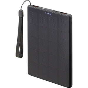 B-Ware Voltcraft Solar Powerbank 10000 mAh Akku Ladegerät USB PD schwarz LiPo 2xUSB