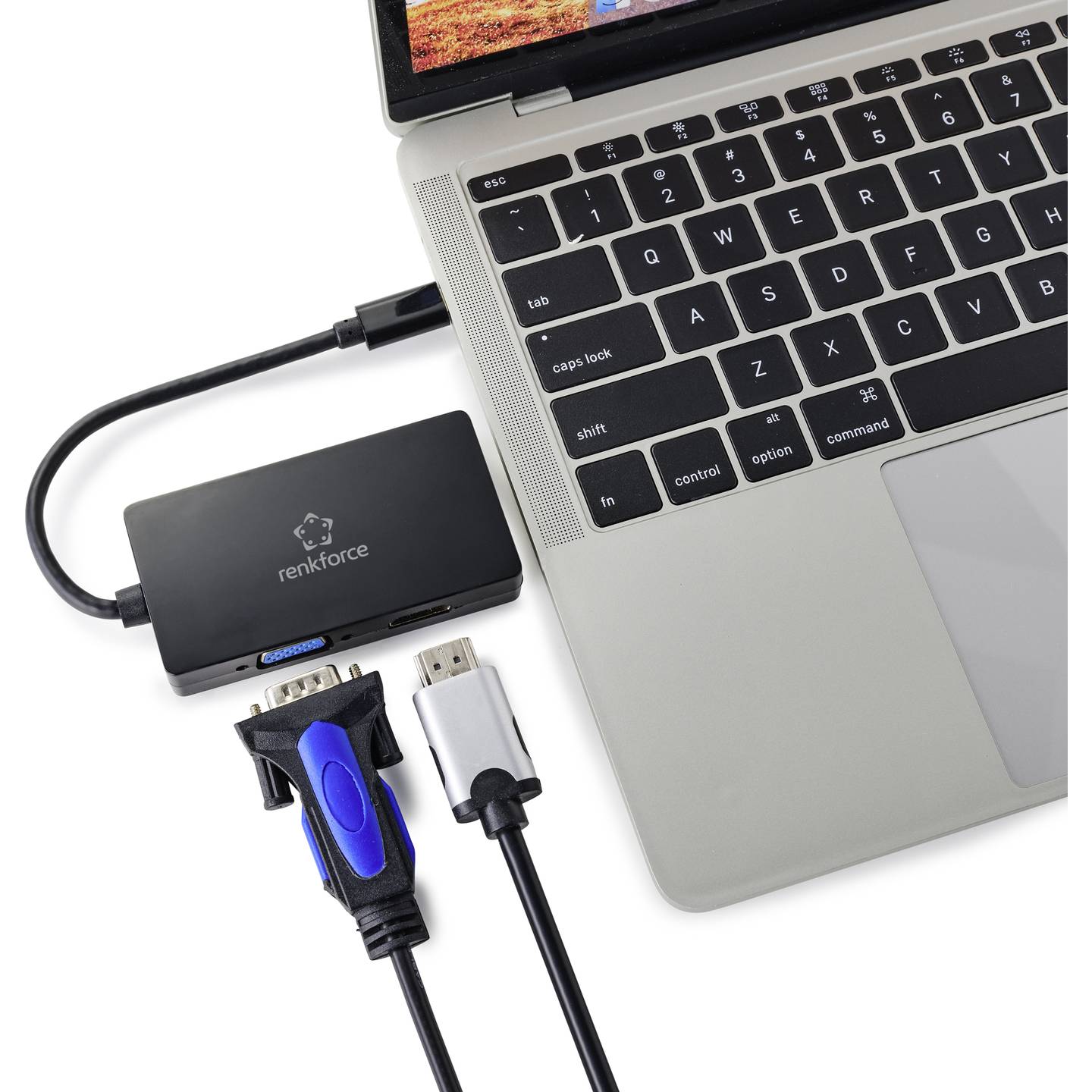Renkforce USB-C Adapter VGA HDMI DVI Monitoradapter 4K 60Hz unidirektional - 4064161155302