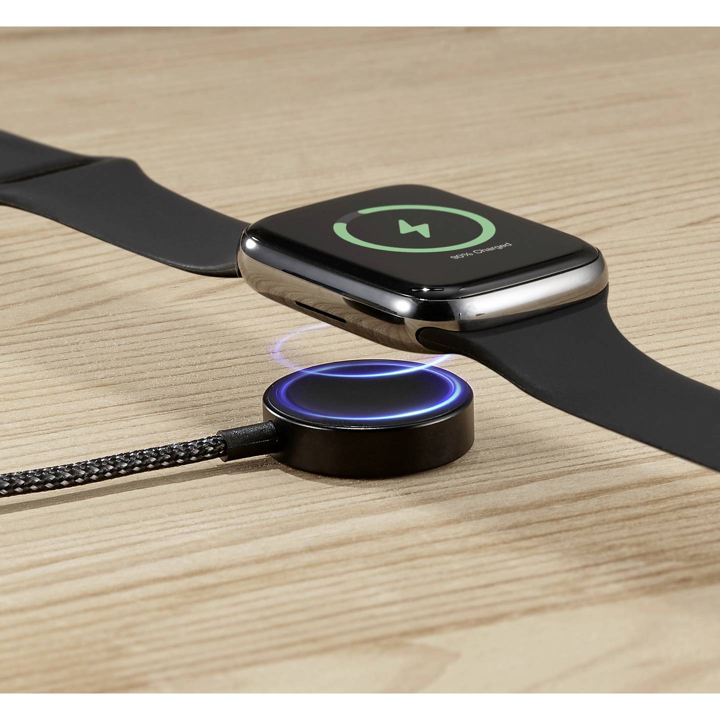 Renkforce USB-Ladekabel USB 2.0 USB-A USB-C Apple Lightning 1,20m schwarz - 4064161393469