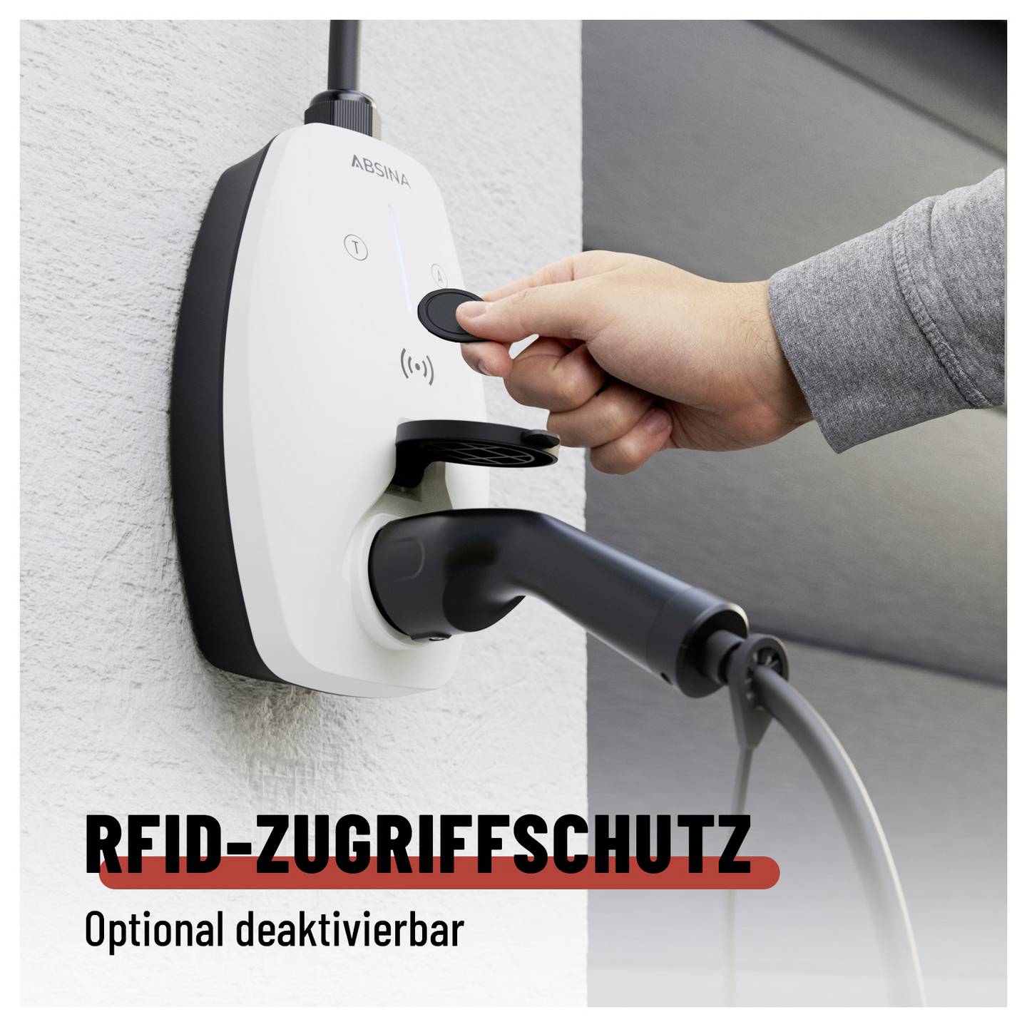 Absina Wallbox Typ 2 Mode 3 16 A 11 kW App RFID Elektrofahrzeug Ladelösung - 4260368689941