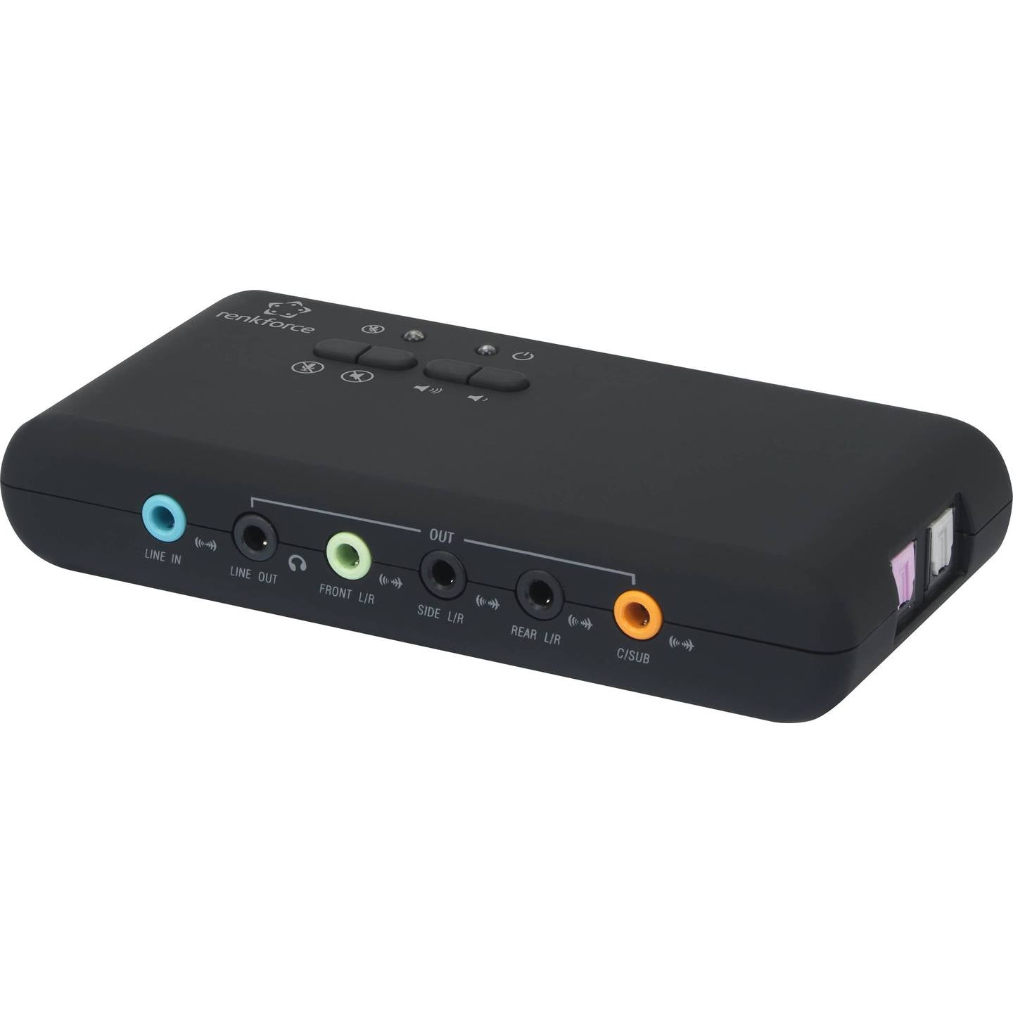 Renkforce Soundkarte extern 7.1 RF-4355800 Digitalausgang USB Lautstärkeregler - 4053199995318