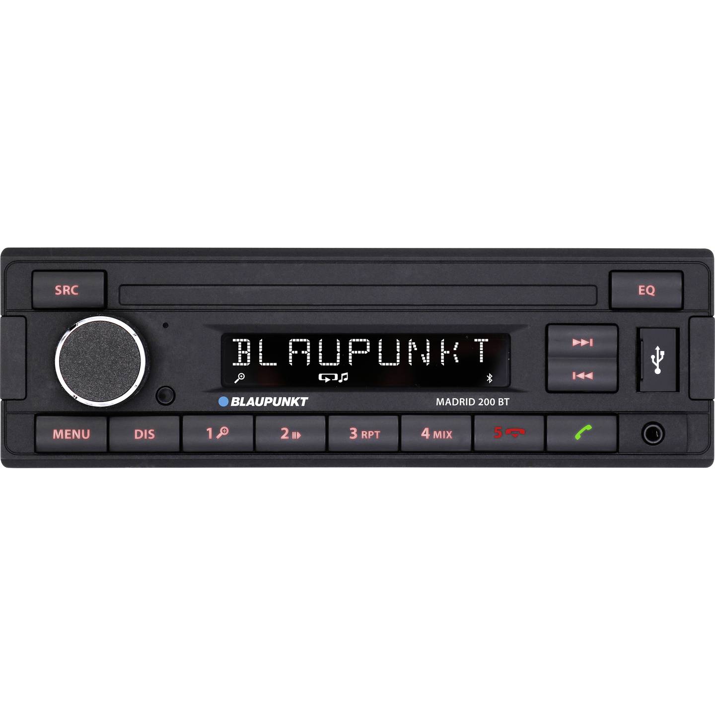 Blaupunkt Madrid 200 BT Autoradio mit Bluetooth Freisprecheinrichtung USB - 4260499852320
