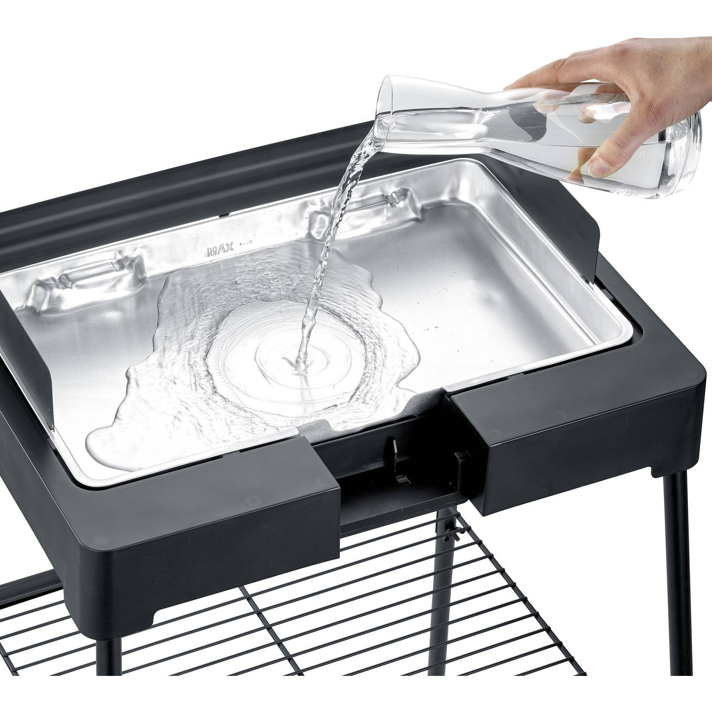 Severin Elektro Tischgrill PG 8566 Grillgerät mit Kontrollleuchte schwarz 2200W - 4008146040092