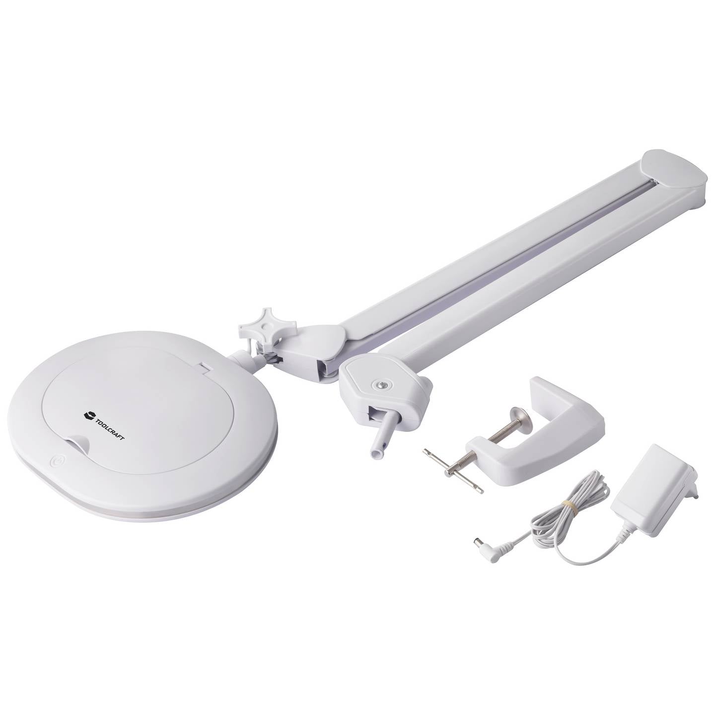 Toolcraft LED Vergrößerungsleuchte 800lm dimmbar 1,75-fach mit Tischklemme - 4064161199504