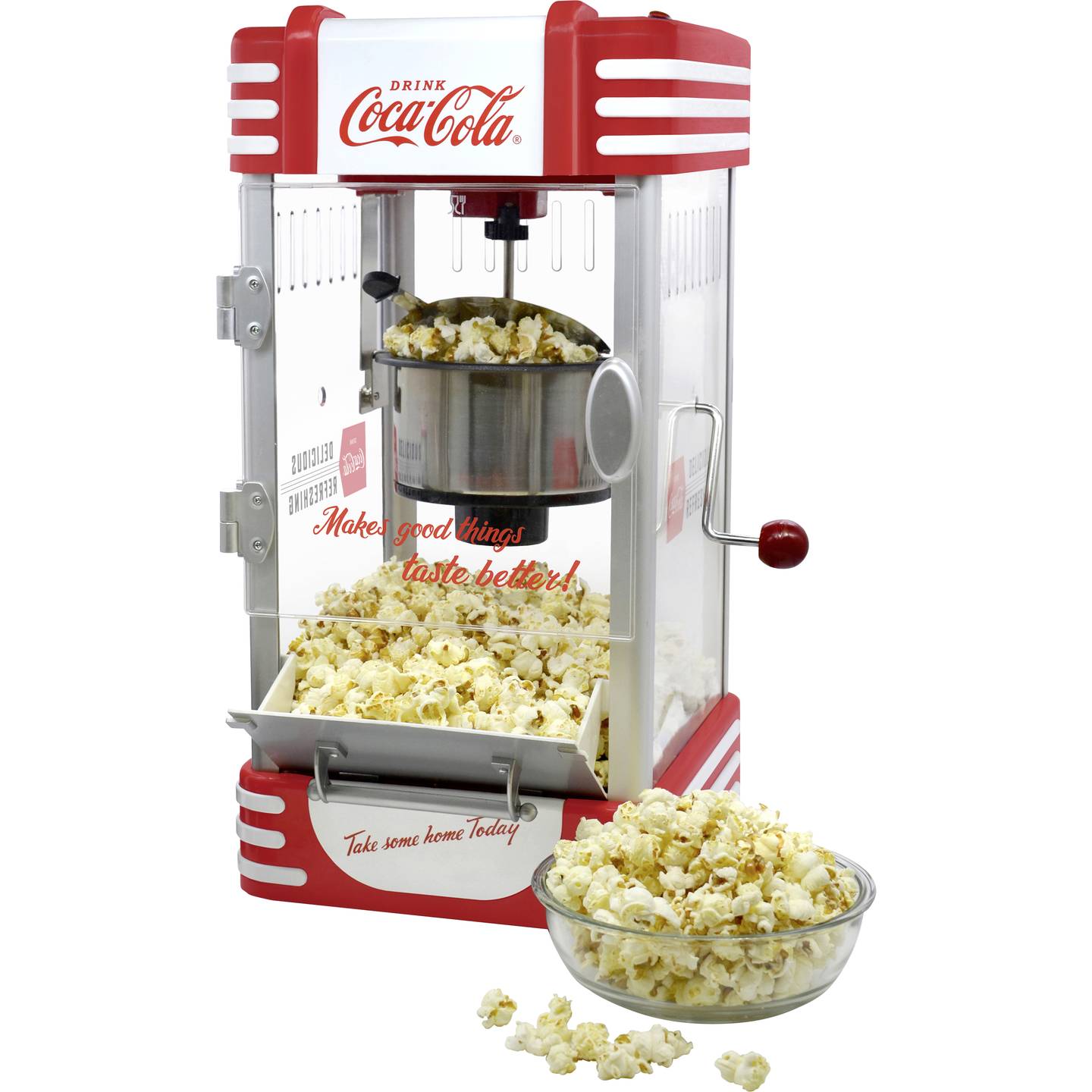 Salco SNP-27CC 428018 Popcorn-Maker Rot, Weiß - 4013894014448