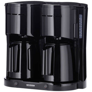 B-Ware Severin Kaffeemaschine Filterkaffeemaschine 2000W Isolierkanne schwarz 16 Tassen