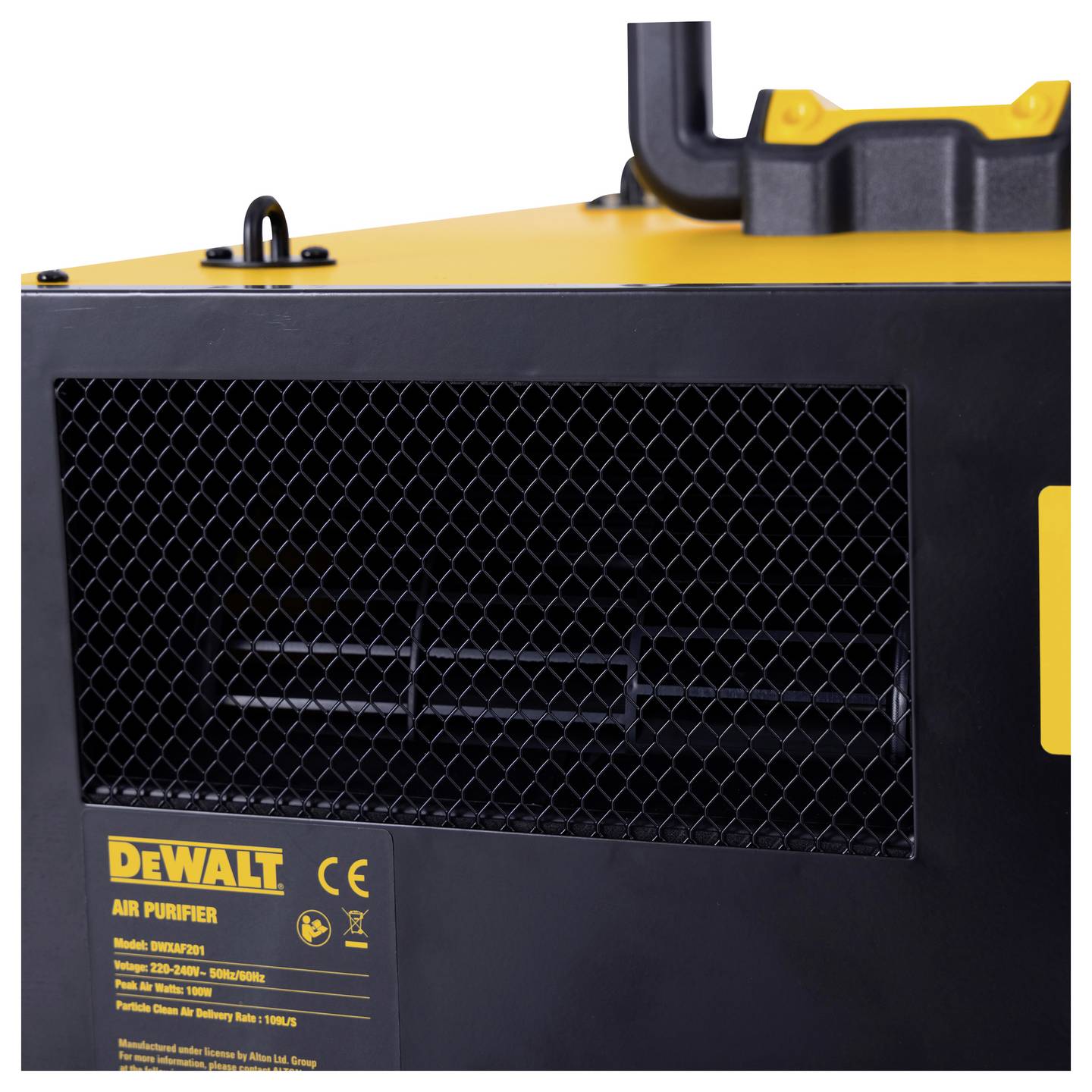 DEWALT DWXAF201 Luftreiniger 100W für Räume bis 28m² mit Timer und Tragegriff - 6921183004972