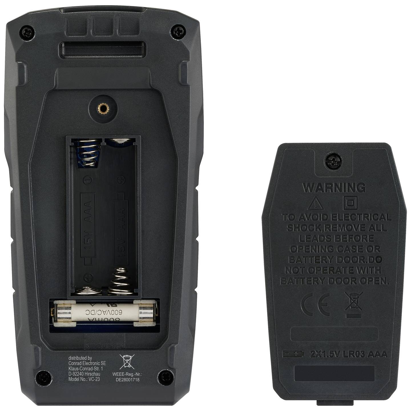 VOLTCRAFT VC-23 Digitales Hand-Multimeter Strommesser Spannungsmesser Messgerät - 4064161317618