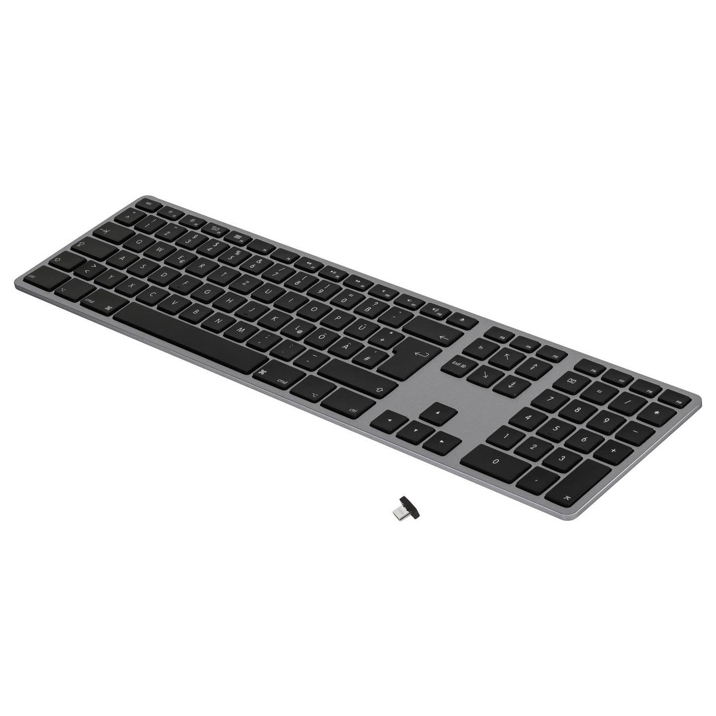 Matias FK418DCB-DE WL Aluminium Tastatur QWERTZ Space Grau für Mac - 0833742007651