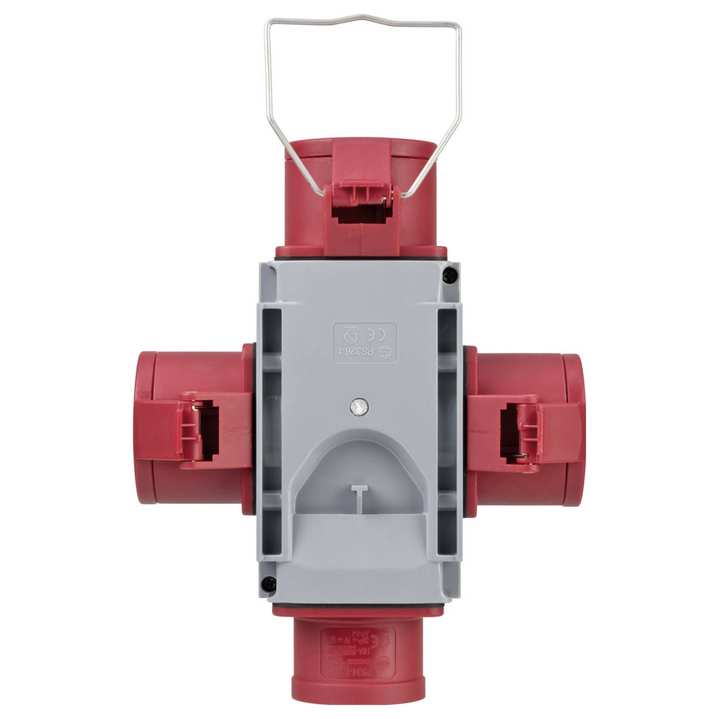 Brennenstuhl CEE Stromverteiler 400V 16A IP44 1 CEE Kupplung 3 Steckdosen 780g - 4007123285846