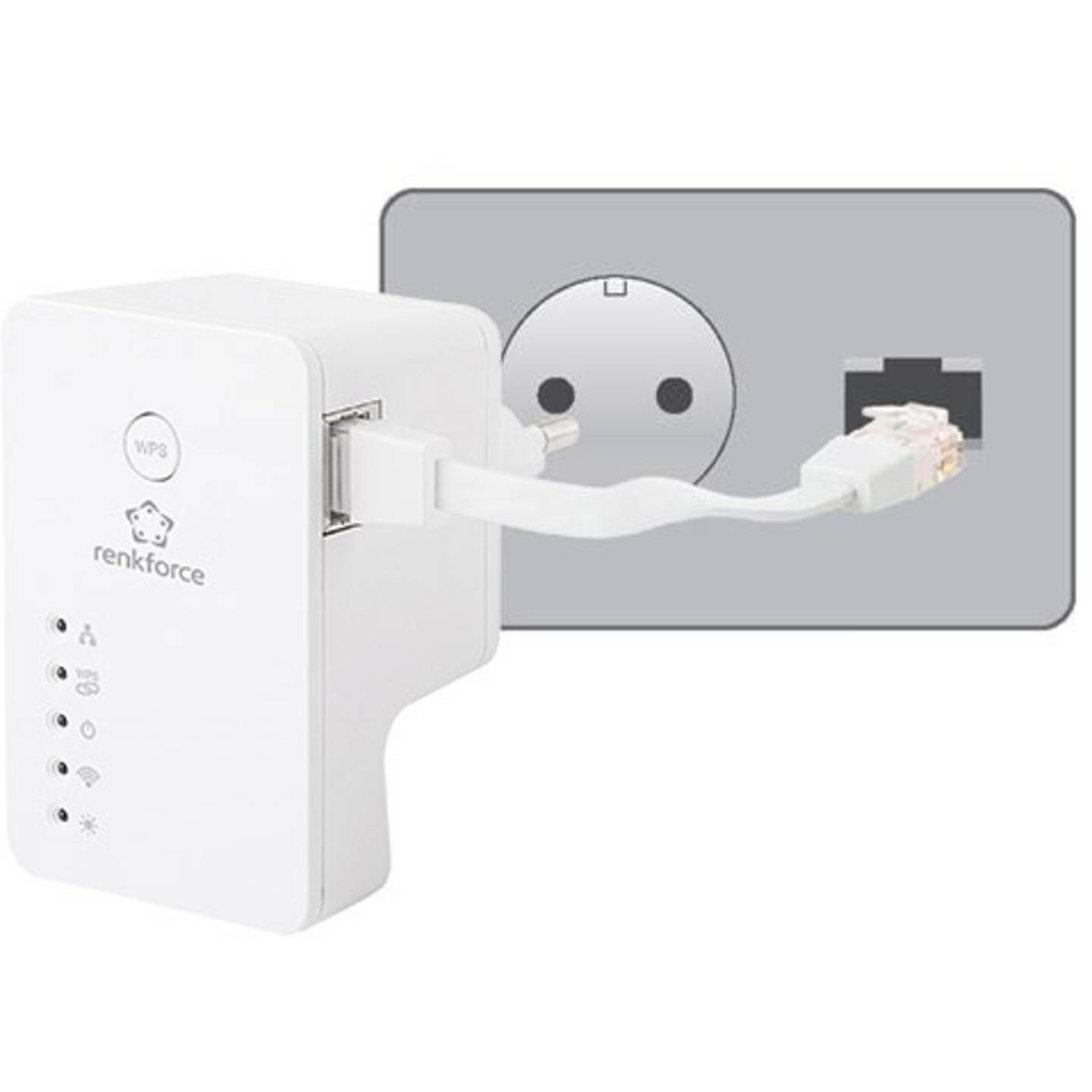 Renkforce WLAN Access-Point RF-AP-N300Mini 300 MBit/s 2.4 GHz Netzwerkgerät 1 - 4016139333694