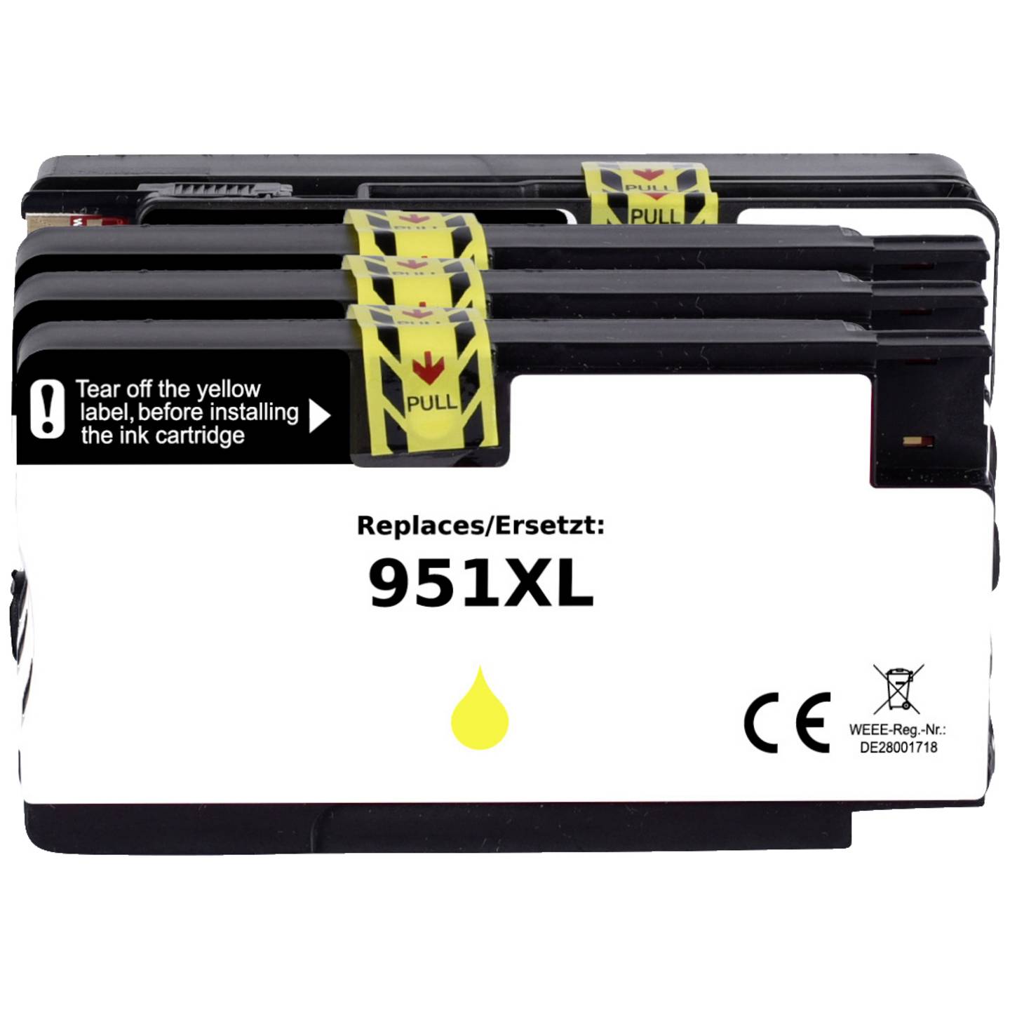 Renkforce Druckerpatrone Tintenpatrone kompatibel HP 950XL 951XL schwarz - 4064161253350