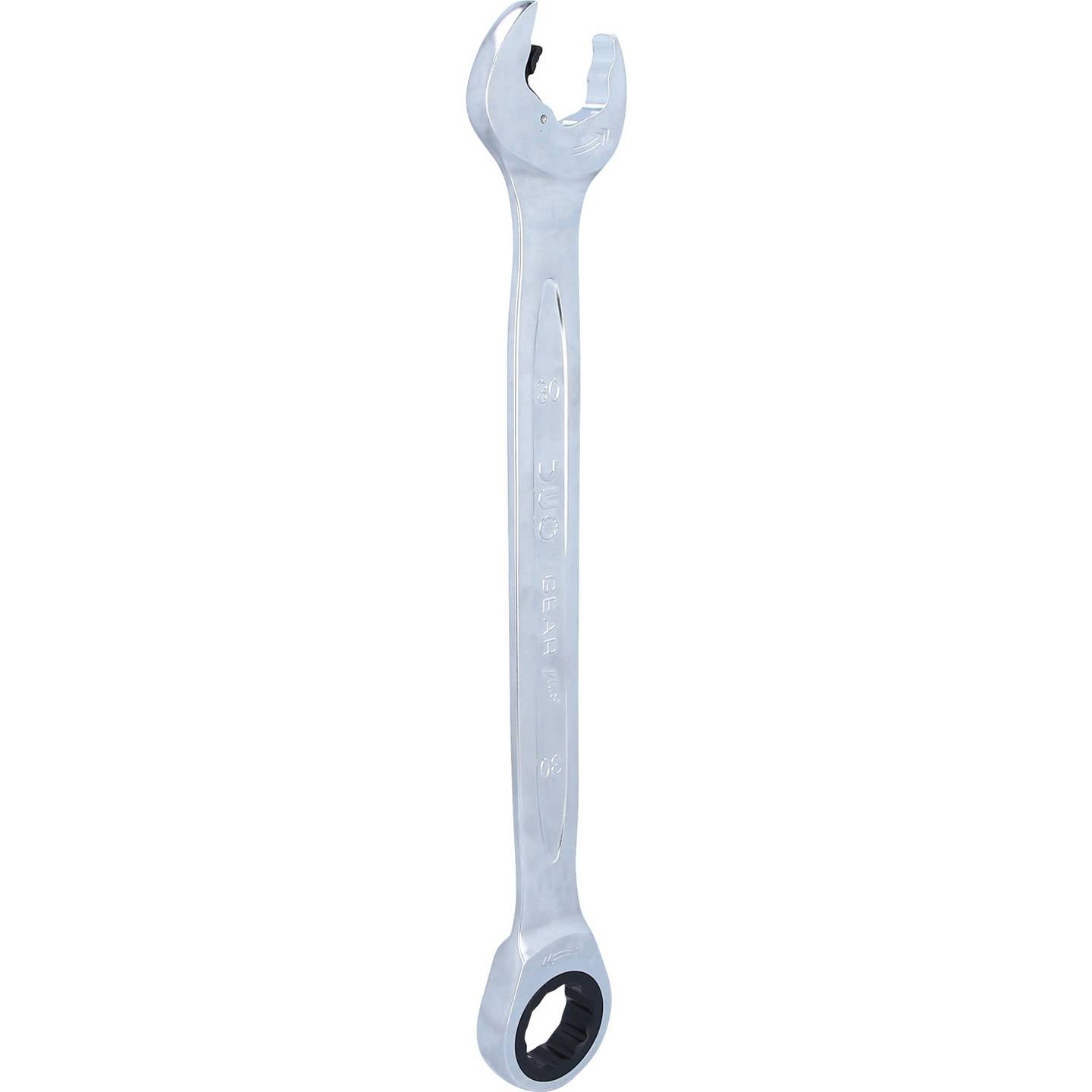 KS Tools Maul-Ringratschenschlüssel 30mm Chrom-Vanadium Stahl 72 Zähne 396mm - 4042146477663