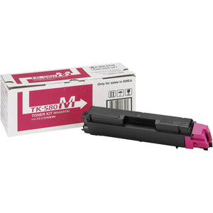 B-Ware Kyocera Toner TK-580M Original Magenta 2800 Seiten Tonerkassette Druckerzeugnis