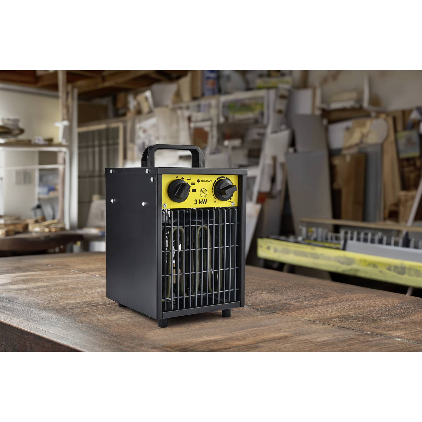 Toolcraft Bauheizer Heizlüfter 3000W Gebläseheizer IP24 Überhitzungsschutz - 4064161256061