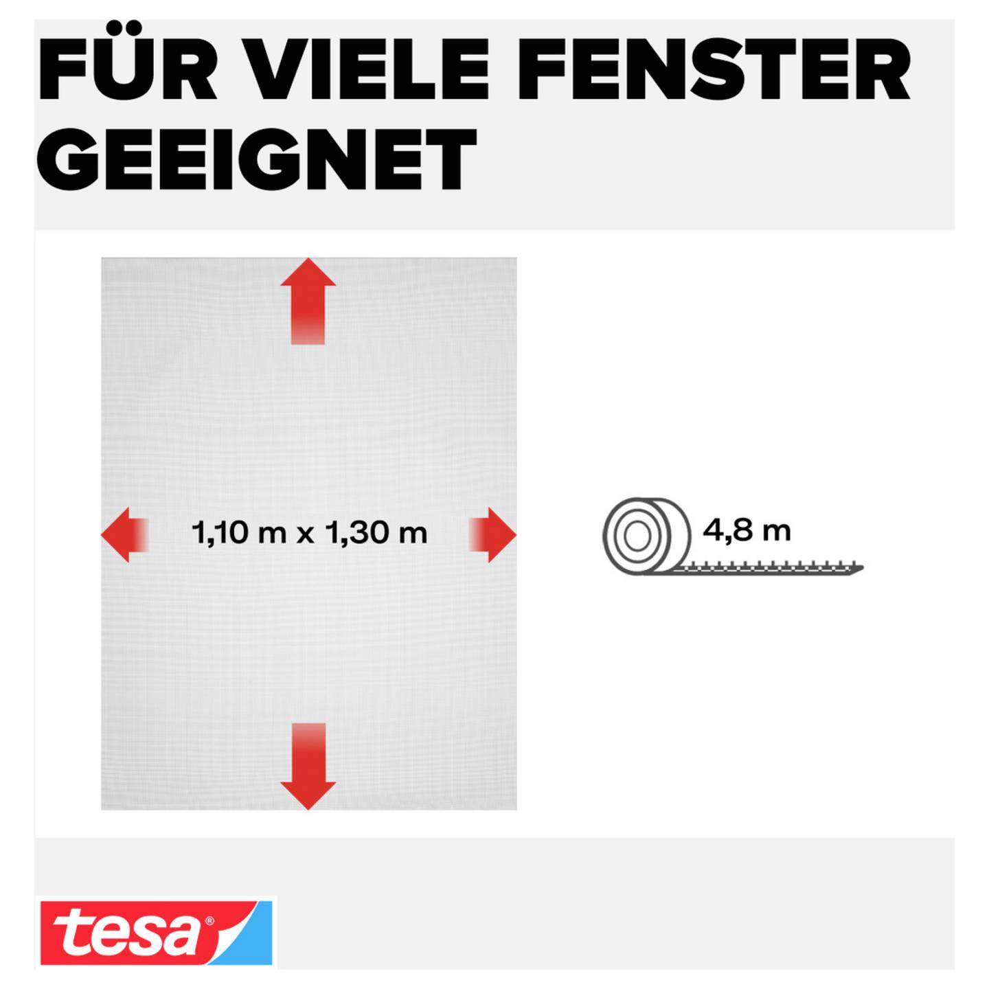 TESA 55671-00021 - Black - 1100 Mm - 1300 Mm - 4042448059253