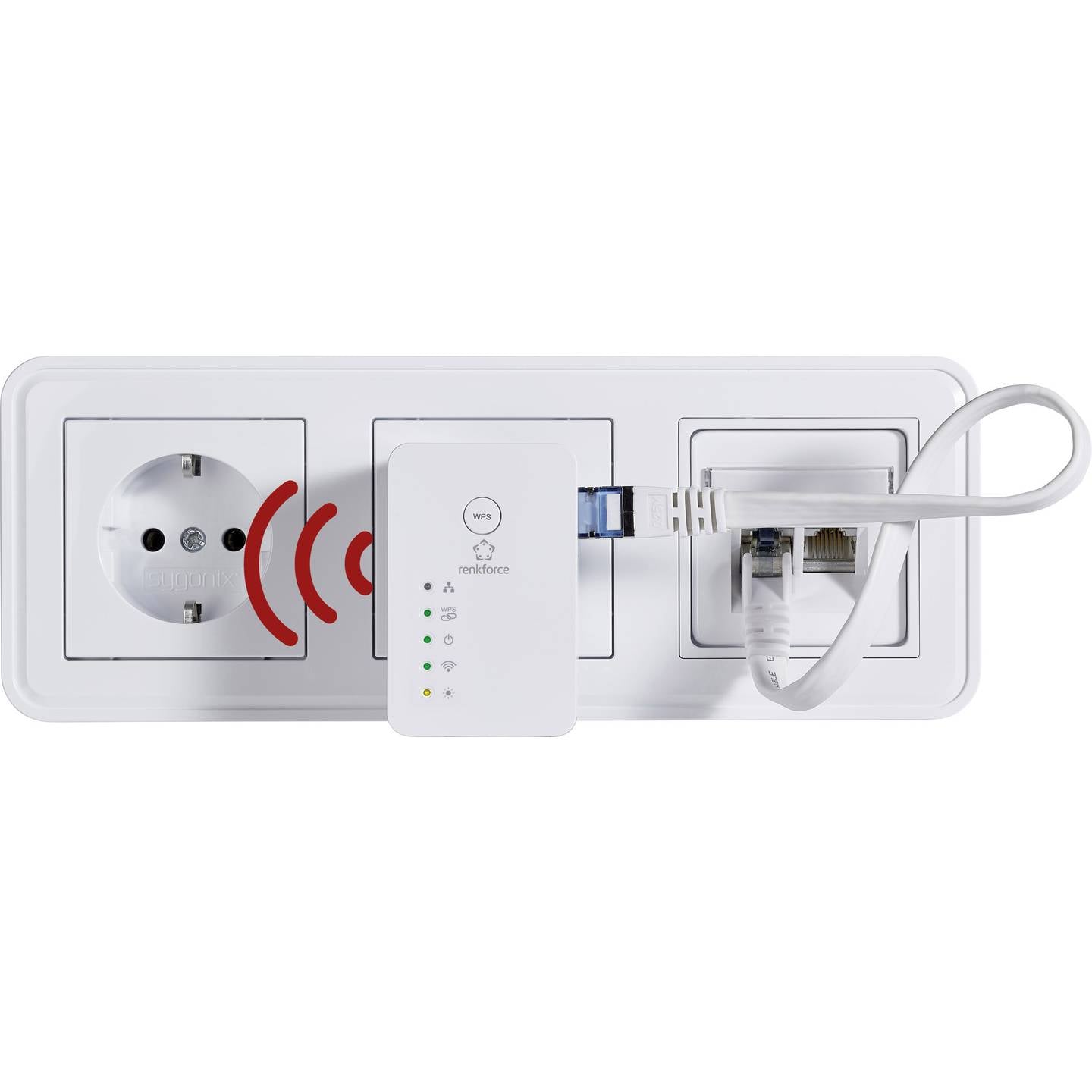 Renkforce WLAN Access-Point RF-AP-N300Mini 300 MBit/s 2.4 GHz Netzwerkgerät 1 - 4016139333694