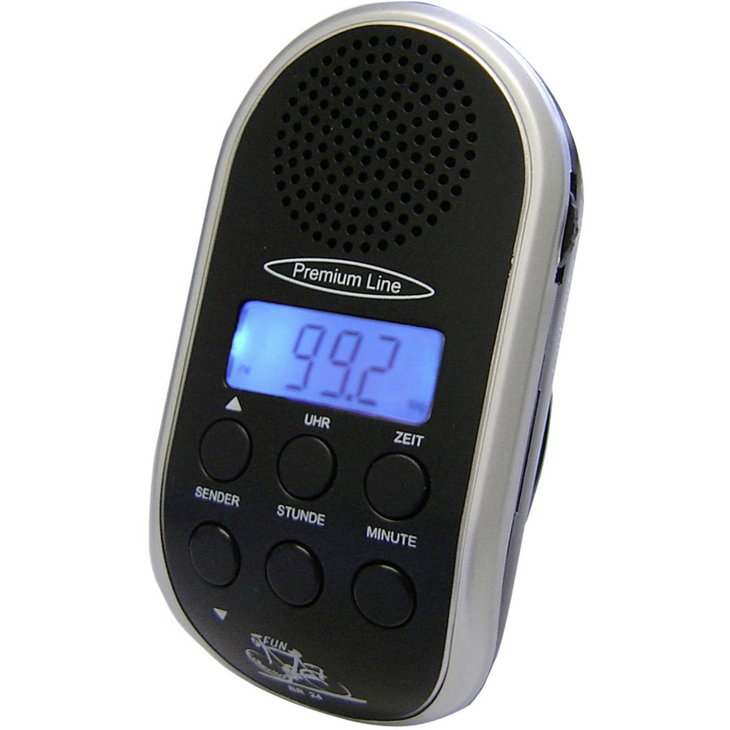Security Plus Fahrradradio Schwarz Silber MP3 Radio mit - 4016232069988