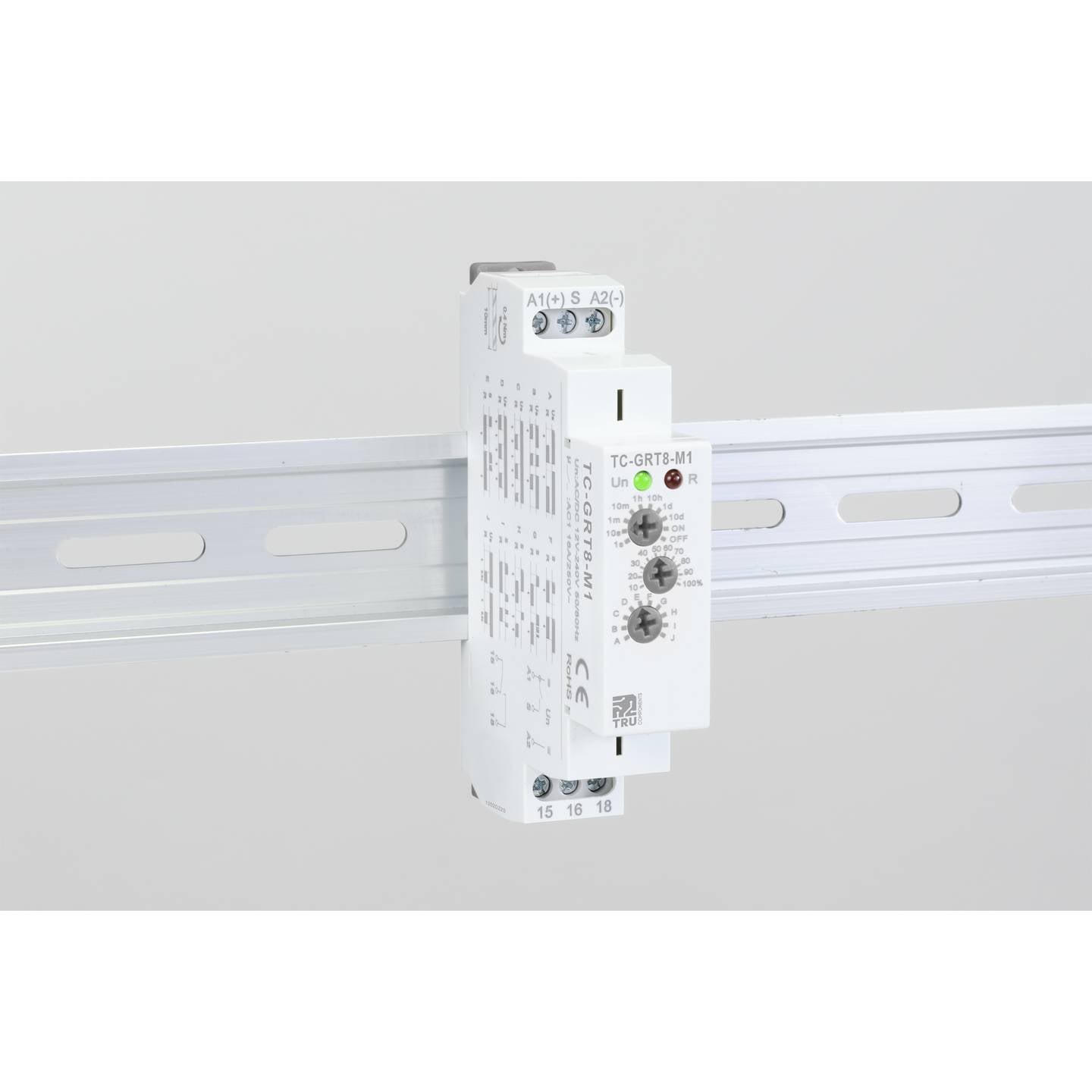 Tru Components Zeitrelais TC-9963308 Multifunktional 12-240V 1 Wechsler 4000W - 4064161200231