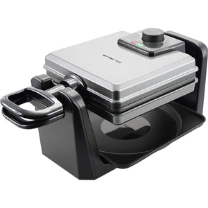 B-Ware Emerio Waffeleisen Waffelmaker stufenloser Temperaturregler 1000 W Silber