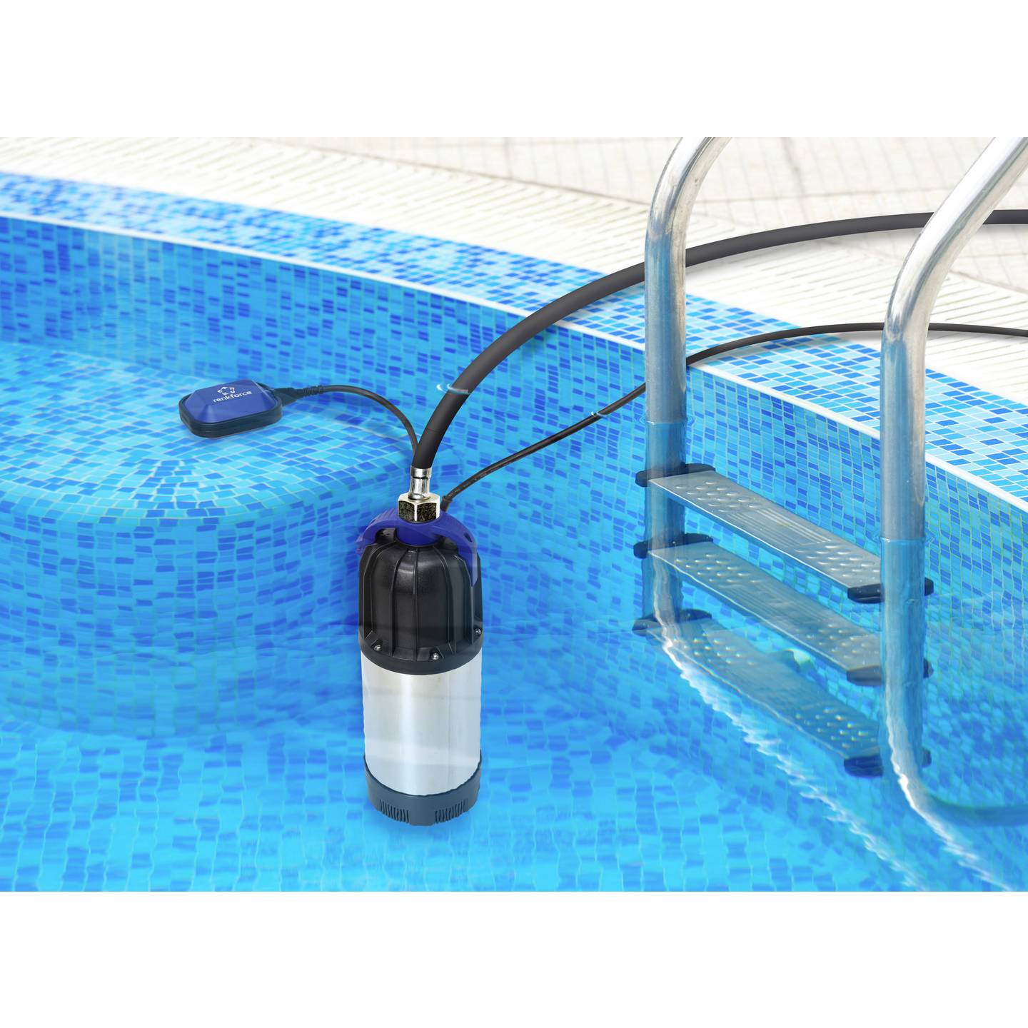 Renkforce Tauchdruckpumpe 30 m 800 W Schutzkontaktstecker Tauchpumpe Pumpe - 4016139153889
