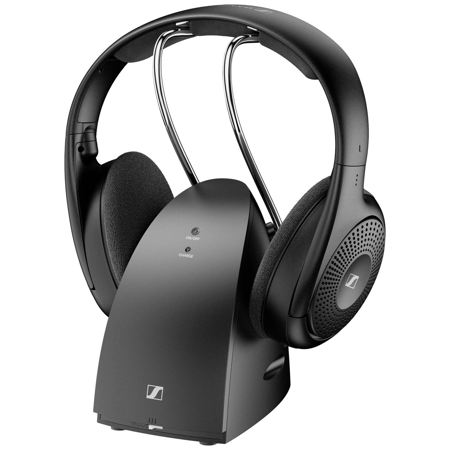 Sennheiser On Ear Kopfhörer Funk Stereo RS 120-W mit Lautstärkeregelung schwarz - 4260752330367