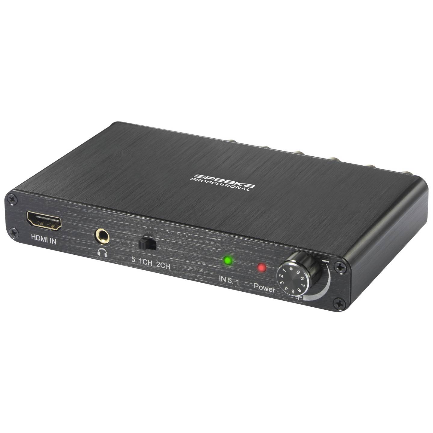 SpeaKa Professional Audio Extraktor HDMI 5.1-Kanal Dolby AC-3 Schwarz - 4064161227276