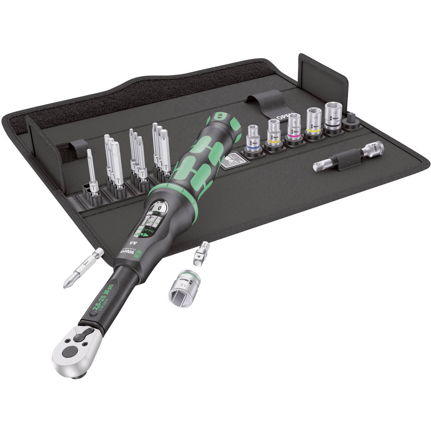 Wera Drehmomentschlüssel Click-Torque A 6 1/4" 2.5-25Nm mit Umschaltknarre 290mm - 4013288205643