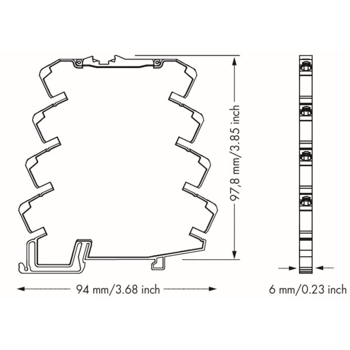 WAGO DC/DC-Wandler Spannungswandler 787-2802 Stromversorgung Tragschienenmontage - 4055143407069