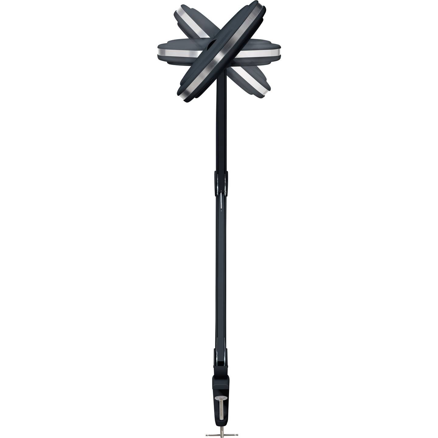 TOOLCRAFT LED-LUPENLEUCHTE 5 Zoll 1,75-fach Vergrößerung Tischklemme Schwarz - 4064161188621
