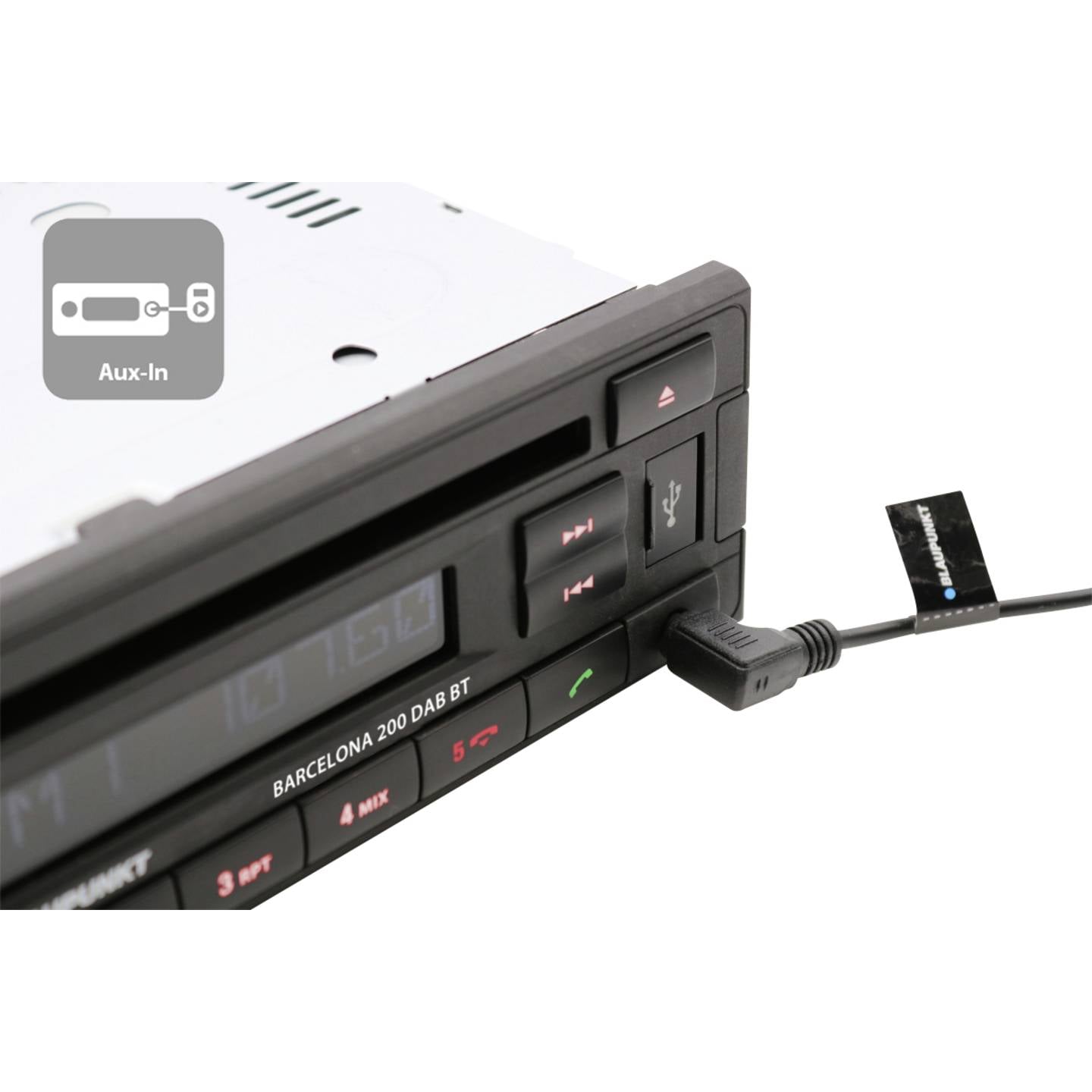 Blaupunkt Autoradio Barcelona 200 DAB BT Bluetooth Freisprecheinrichtung schwarz - 4260499852375