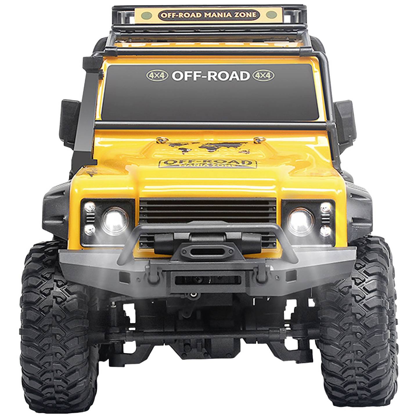 Amewi RC Modellauto Crawler 1:10 Elektro Allradantrieb Gelb inkl. Akku 4WD - 4260768515215