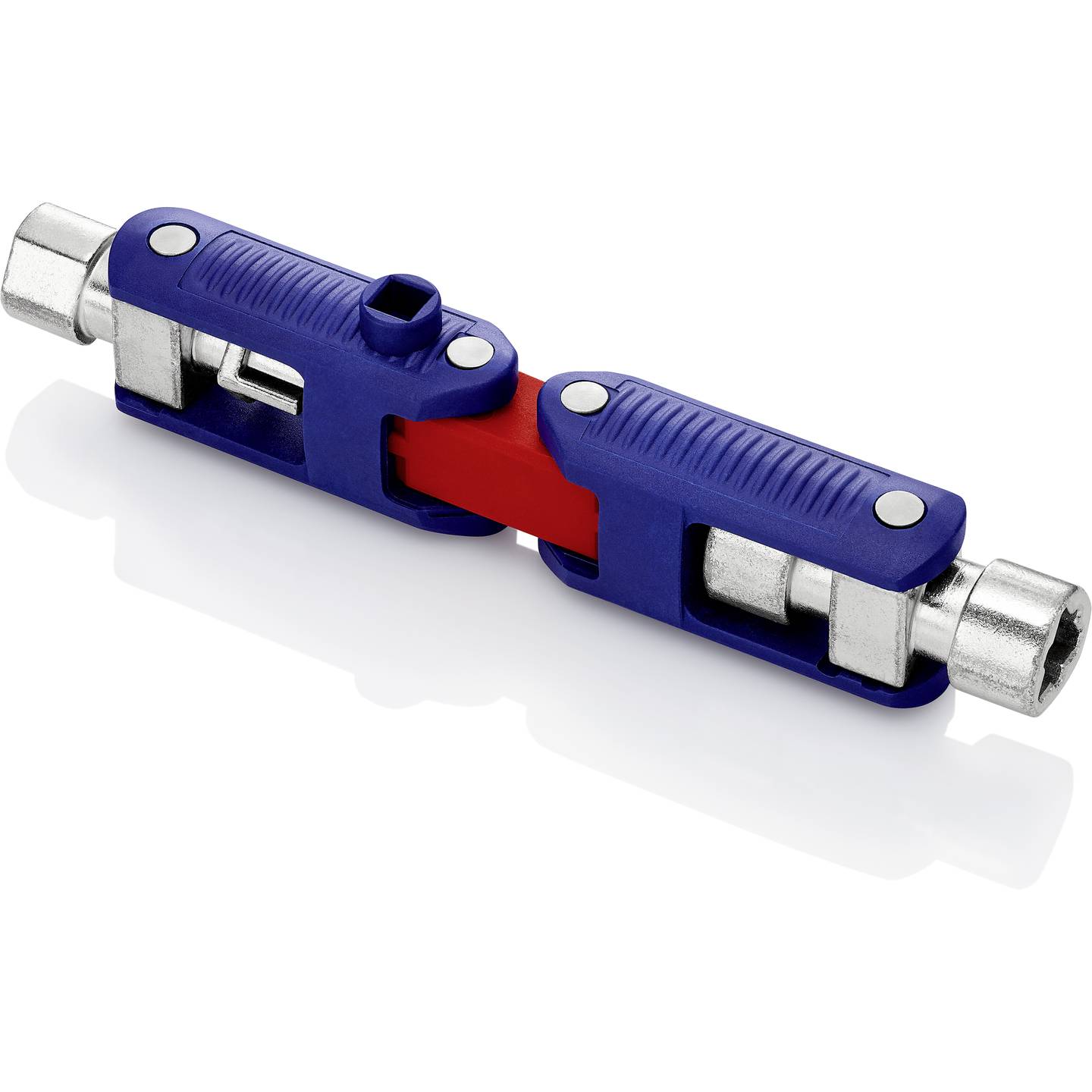 Knipex 00 11 Doppelgelenk-Steuerschrank-Schlüssel 97mm mit magnetischem Bitad... - 4003773083085