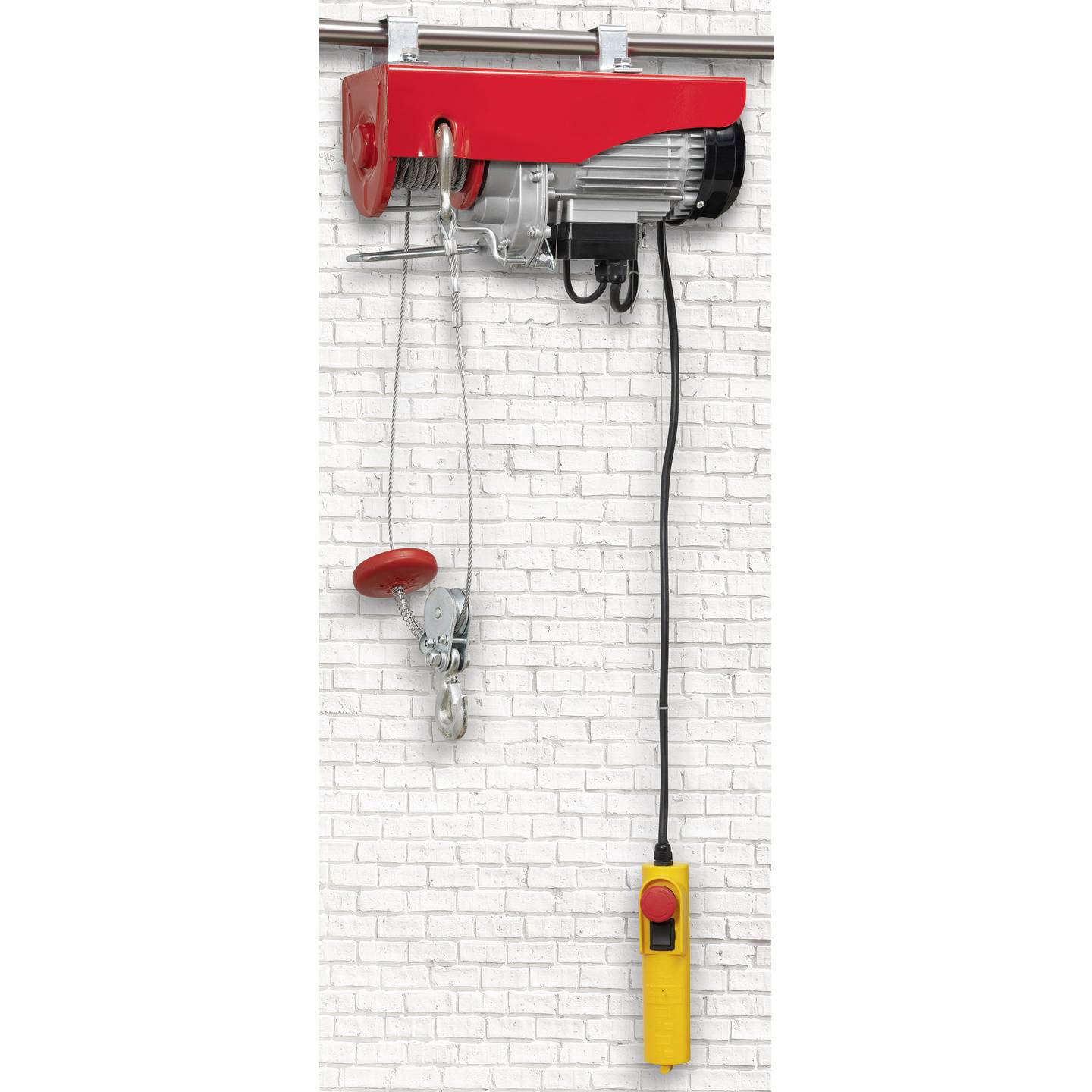 Toolcraft Elektrischer Seilhebezug 600kg Tragfähigkeit 18m Seil-Länge 1000W - 4016139192413